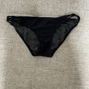 Black volcom bathing suit bottom